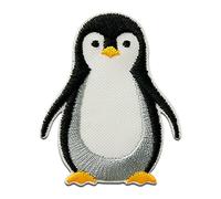 Mono-Quick Ricicla Pinguino Animale Think Verde Toppe Adesive Uccelli 5 x 4 cm per Bambini con Stoffa Tessuto Cotone Originale, Gufo Aquila Vestiti Pantaloni Jeans Cucire Riparazione