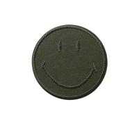 Mono Quick® Smiley© - Toppa termoadesiva, da applicare con il ferro da stiro, dimensioni: 5 x 5 cm (verde)