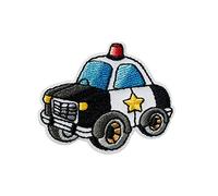 Mono-Quick Toppa termoadesiva da applicare con il ferro da stiro, auto della polizia, 5 x 4 cm