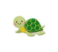 Monoquick Toppa termoadesiva da applicare con il ferro da stiro, tartaruga, verde, 4,0 x 2,5 cm (06782)