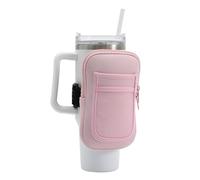 MONOBLANKS Grande borsa per bottiglia d'acqua per Stanley Tumbler da 1,18 l, accessorio da palestra per donne, tasca per passeggiate, corsa, sport (rosa, L)