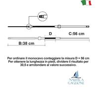 MONOCAVO M58 ULTRAFLEX PER TIMONERIA MECCANICA T67 ULTRAFLEX MOTORE FUORIBORDO