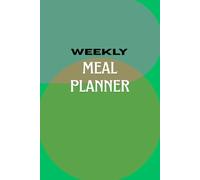 Monochromatic Green Geometrical Design Weekly Meal Planner: Minimalist and Abstract