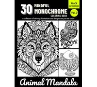 Monochrome Animal Art: A Relaxing One Color, One Pen Coloring Book for Adults & Teens - Stress Relief with Wildlife and Pet Designs