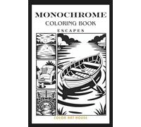 Monochrome Coloring Book for Adults: Escapes - 50 Designs ( 6 x 9 in )