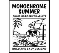 Monochrome Summer Coloring Book for Adults