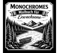 Monochromes malbuch für erwachsene : 55 monochrome Motive mit ruhigen Natur Szenen - Malbuch Schwarz Weiß für Erwachsene - Monochromes Ausmalbuch zur Entspannung .