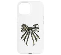 Monociclo Monociclo 4 luglio Bandiera Americana Camo Coquette Custodia per iPhone 15