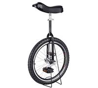 monociclo, Monociclo da 24/20/18/31 pollici, monociclo con ruote antiscivolo, pneumatici montagna Equitazione Esercizio di autoequilibrio Balance Bike Sport all'aria aperta fitness(Black,16inches)