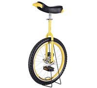 monociclo, Monociclo da 24/20/18/31 pollici, monociclo con ruote antiscivolo, pneumatici montagna Equitazione Esercizio di autoequilibrio Balance Bike Sport all'aria aperta fitness(Yellow,18inches)
