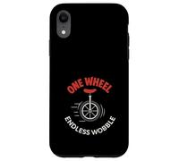 Monociclo Rider Una Ruota Circo Equilibrio Sport Estremo Umorismo Custodia per iPhone XR