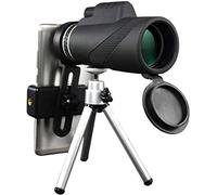 Monocolo 50x60 Telescopio monoculare a doppia messa a fuoco 50 volte per smartphone con clip per telefono Treppiede Telescopio monoculare Telescopio per telefono da campeggio impermeabile