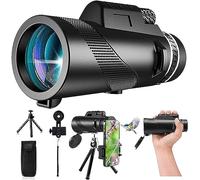 Monocolo 80x100 ad alta potenza per smartphone monocolo per adulti ad alta definizione per osservare le stelle caccia fauna selvatica bird watching viaggi campeggio escursionismo