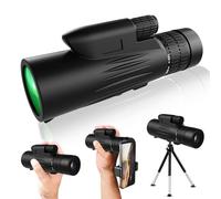 Monocolo piccolo per adulti ad alta potenza, compatto monoculare per smartphone, telescopio portatile con treppiede per bird watching, campeggio, viaggi