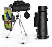 Monocolo portatile 40X60 monoculare ad alta potenza con supporto per smartphone e treppiede, monocolo zoom impermeabile con prisma BAK4 per campeggio di birdwatching per adulti