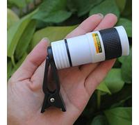 Monocolo tascabile 8x18, ottica mini portatile per monocoli, obiettivo completamente multi-ottica, obiettivo zoom con ingrandimento 12x, con adattatore telefonico per la caccia al birdwatching da