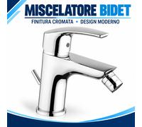 Paini Miscelatore bidet Atomix 3.0 monocomando scarico automatico Cromato D1CR306G
