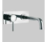 MONOCOMANDO LAVABO A MURO DISCO - Cromo