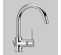 MONOCOMANDO LAVABO BOCCA ORIENTABILE DISCO - Cromo