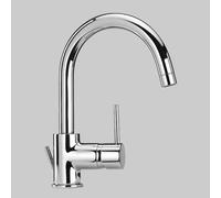 MONOCOMANDO LAVABO BOCCA ORIENTABILE DISCO Cromo Rubinetteria Monocomando Paini