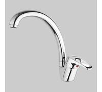 MONOCOMANDO LAVELLO CUCINA M1 CANNA ALTA GIREVOLE - Cromo
