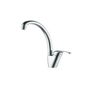 Monocomando lavello monoforo a canna alta girevole Mod. Livorno corpo in ottone