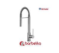 MONOCOMANDO PER LAVELLO MONOFORO CON MOLLA E DOCCETTA ESTRAIBILE MONOGETTO GINGO