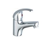 Monocomando Rubinetto Miscelatore Lavabo Bagno Cromo Euro Piletta E Saltello