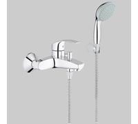 Grohe 33302002 Eurosmart Miscelatore Monocomando per Vasca-Doccia, Cromo [Vecchio Modello]