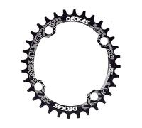 Monocorona Mtb ChainRing MTB ovale 104 BCD. Crankset da bici stretto 3 2T 36T 38T 34 32 Denti 10. 4bcd. Anello a catena for biciclette da montagna corona Corone Per Bicicletta(Misurare:32T,Color:Noir)