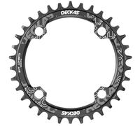 Monocorona MTB Corona 104 BCD 32T 34T 36T 38T Rotonda Stretta Larga Corona 104BCD 34 32 Denti MTB Bike Coroa Single Speed 12V 11V Corona Bici (Size : 34T, Color : Black)