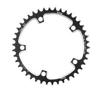 Monocorona MTB Pignone for Bicicletta a Catena Larga e Stretta 130BCD 38T/40T/42T/44T/46/48/50/52 54/56T/58T L'auto da Corsa Professionale è progettata(42T Black And Screw)