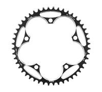 Monocorona MTB Pignone for Bicicletta a Catena Larga e Stretta 130BCD 38T/40T/42T/44T/46/48/50/52 54/56T/58T L'auto da Corsa Professionale è progettata(48T Black And Screw)