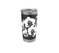 Monocromatico Orchidea Eleganza Forme Mania Bicchiere termico in acciaio inox doppia parete