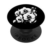Monocromatico Orchidea Eleganza Forme Mania PopSockets PopGrip Adesivo