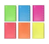 Pigna – Diario 12 Mesi Monocromo Fluo – Diari scolastici Colori assortiti (10, Multicolore)
