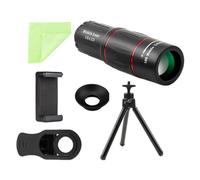 Monocular Telescope For Smartphone - 18×25 HD Optics Compact Scope | Lightweight ABS & Aluminum Alloy Monocular With Phone Adapter | Portable Viewing Scope For Bird Watching