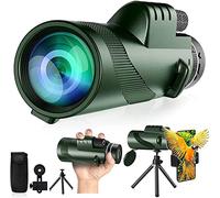 Monoculare 80x100 Monoculare Ad Alta Potenza Monoculare per Adulti Bassa Visione Notturna Monoculare Adattatore Smartphone Telescopio Monoculare Caccia Fauna Selvatica Bird Watching Viaggi Campeggio Escursioni