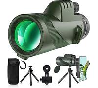 Monoculare 80x100 Monoculare-Telescopio per Adulti Ad Alta Potenza con Adattatore Smartphone Telescopio Caccia Fauna Selvatica Bird Watching Viaggi Campeggio Escursioni