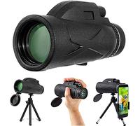 Monoculare 80x100, telescopio monoculare monoculare impermeabile HD ad alta potenza, telescopio per adulti con treppiede porta cellulare, monoculare per concerti di birdwatching escursionistici