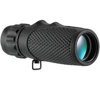 Monoculare ad alta definizione con ampia visuale - con oculare retrattile e lente in vetro ottico completamente multistrato Bak4 Prism. Viene fornito con panno per la pulizia, nero