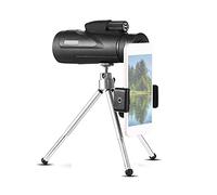 Monoculare compatto con obiettivo FMC prismatico HD BAK4 ad alta potenza 12x50 con adattatore per smartphone e treppiede Monoculare impermeabile con visione chiara e debole per il birdwatching