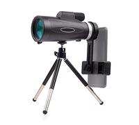 Monoculare compatto HD ad alta potenza 12x50 con adattatore per smartphone e treppiede Prisma BAK4 Lente FMC Monoculare impermeabile con visione chiara e debole per il birdwatching