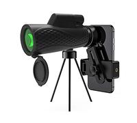 Monoculare compatto impermeabile ad alta potenza 10x42 con adattatore per smartphone e treppiede Monoculare con obiettivo FMC prisma BAK4 con visione chiara e debole per il birdwatching