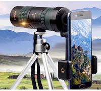 Monoculare mobile s, 8-24x30 Zoom infinito HD con alta s, con supporto per telefono cellulare e adattatore mobile e treppiede, impermeabile e antiurto, per campeggio/paesaggio della fauna selvatic