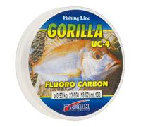 Monofilo GORILLA UC-4 TUBERTINI 0,50 mm FLUOROCARBON 100 MT uc 4 invisibile FILO
