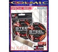 Monofilo mulinello Colmic NXgen Fluotec Steel Resistance mt.150