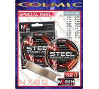 Monofilo mulinello Colmic NXgen Fluotec Steel Resistance mt.300