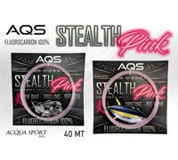 MONOFILO PESCA STEALTH PINK FLUOROCARBON AQS FILO DRIFTING TRAINA VERTICAL ROSA