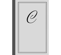 Monogram notebook with letter "C": Personalized Touch - Stylish notebook featuring the bold initial ”C”.: Versatile Use - Ideal for journaling, note-taking, creative writing, daily lists or Diary.